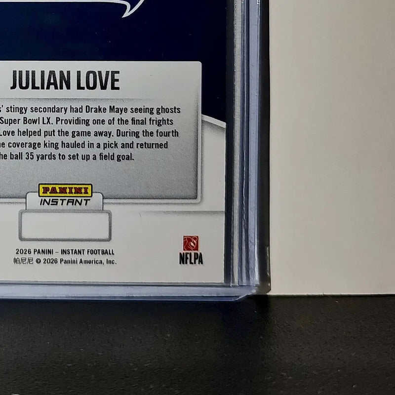 Julian Love 2026 Panini NFL Super Bowl LIX Champions #26 Card Seattle Seahawks - Football Card Single