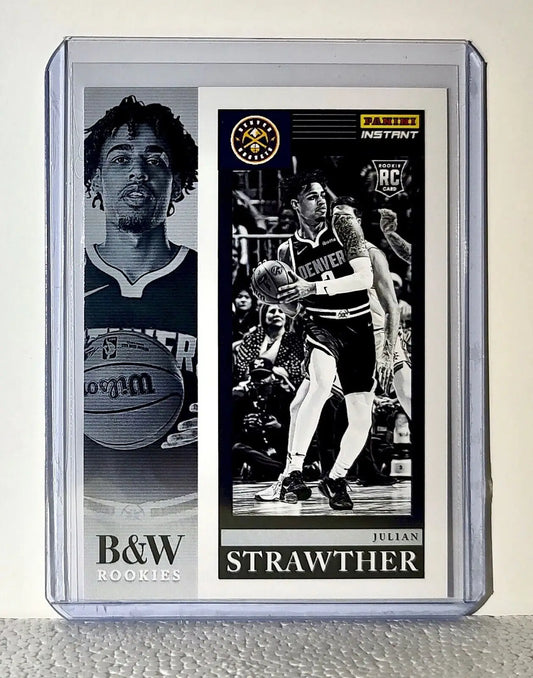 Julian Strawther 2023-24 Panini NBA #14 Black and White Rookies Card 1/326 - Basketball Card Single