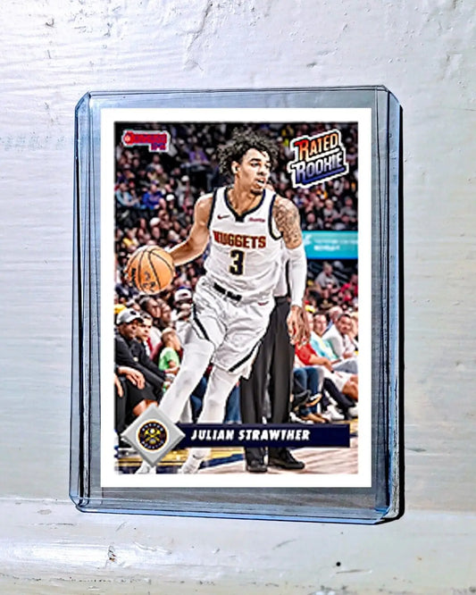 Julian Strawther 2023-24 Panini NBA #15 Rated Rookie Retro Card Nuggets 1/715 - Basketball Card Single