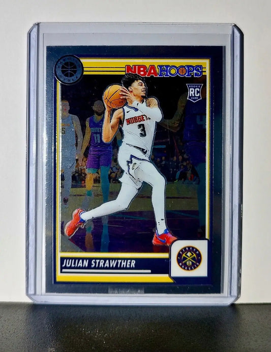 Julian Strawther 2023-24 Panini Premium Stock NBA Hoops #213 Rookie Card Nuggets