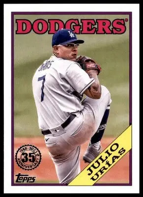 Julio Urías 2023 Topps 1988 Baseball 35th Anniversary #T88-17 LA Dodgers - Baseball Card Single