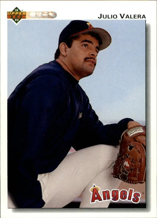 Julio Valera 1992 Upper Deck MLB #747 Baseball Card California Angels - Baseball Card Single