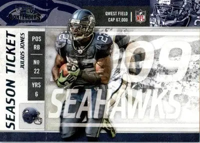 Julius Jones - 2009 Playoff Contenders - #86 - Football - Football Card Single