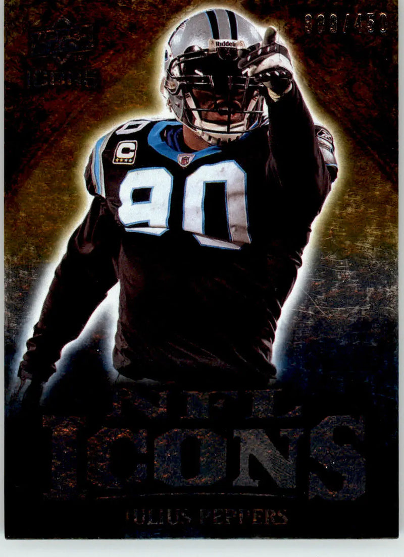 Julius Peppers - 2009 Upper Deck Icons - #IC-JP - SN NFL Icons Silver /450 - Football Card Single