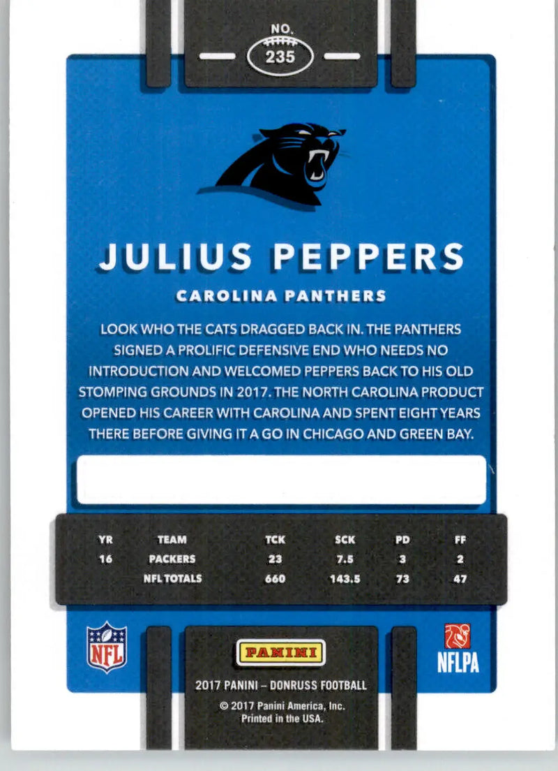 Julius Peppers - 2017 Donruss - #235 - Football