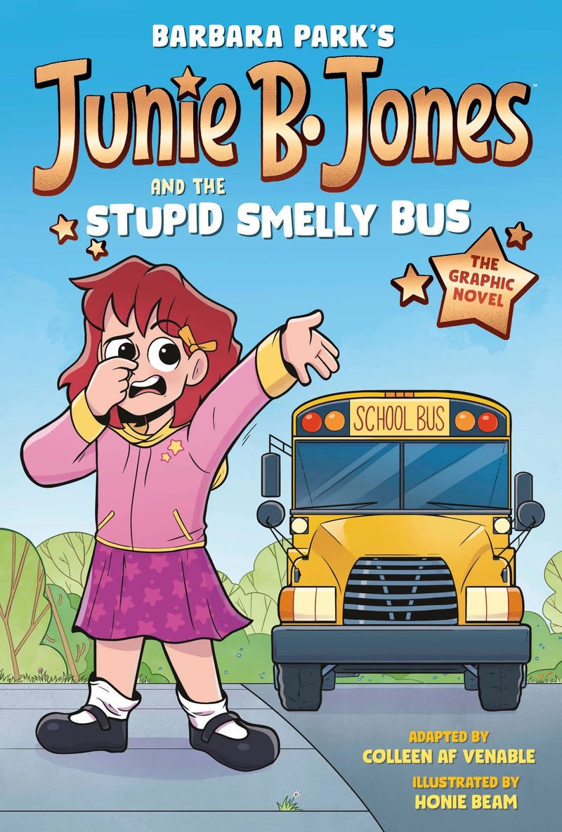 Junie B. Jones The Stupid Smelly Bus Graphic Novel TP with school bus illustration
