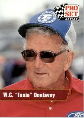 Junie Donlavey - 1991 Pro Set - #122 - Racing - Racing Card Single