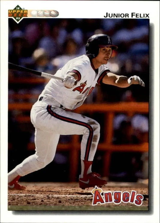 Junior Felix 1992 Upper Deck MLB #303 Baseball Card California Angels - Baseball Card Single