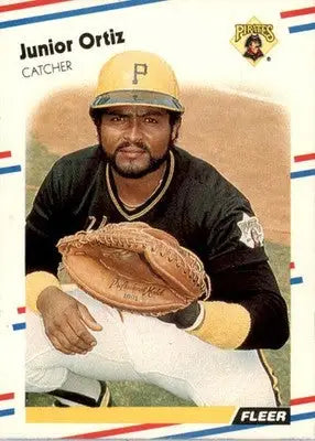 Junior Ortiz - 1988 Fleer - #335 - Baseball - Baseball Card Single