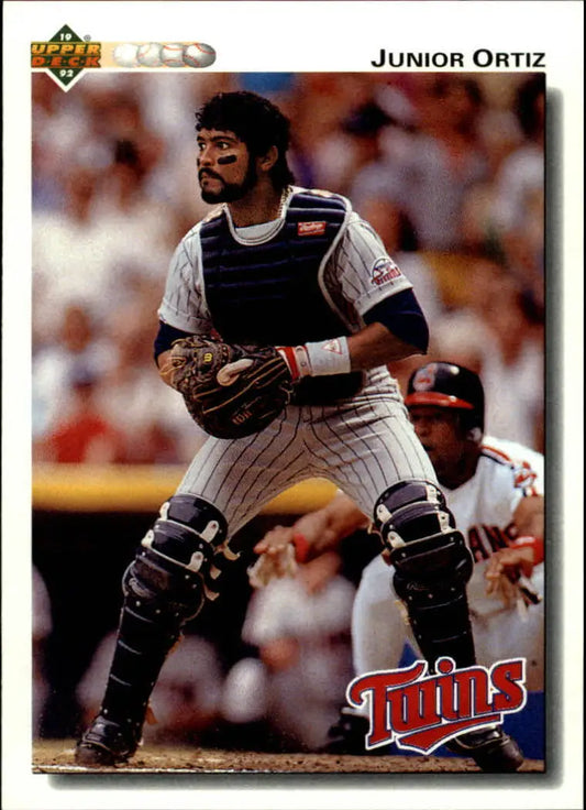 Junior Ortiz 1992 Upper Deck MLB #109 Baseball Card Minnesota Twins - Baseball Card Single