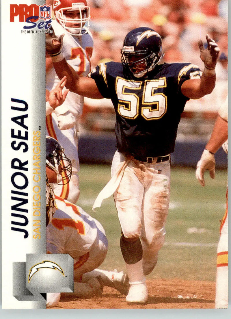 Junior Seau - 1992 Pro Set - #643 - Football - Football Card Single