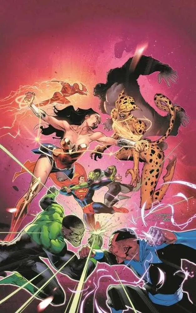 Justice League by Scott Snyder Deluxe Edition Hardcover comic book cover featuring heroes and villains