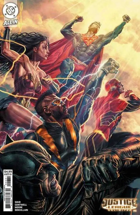 Justice League Unlimited comic book cover by Lee Bermejo in Card Stock Variant edition