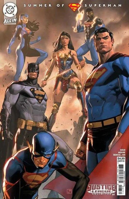 Justice League Unlimited cover E Jorge Molina comic book front art high-quality card stock variant