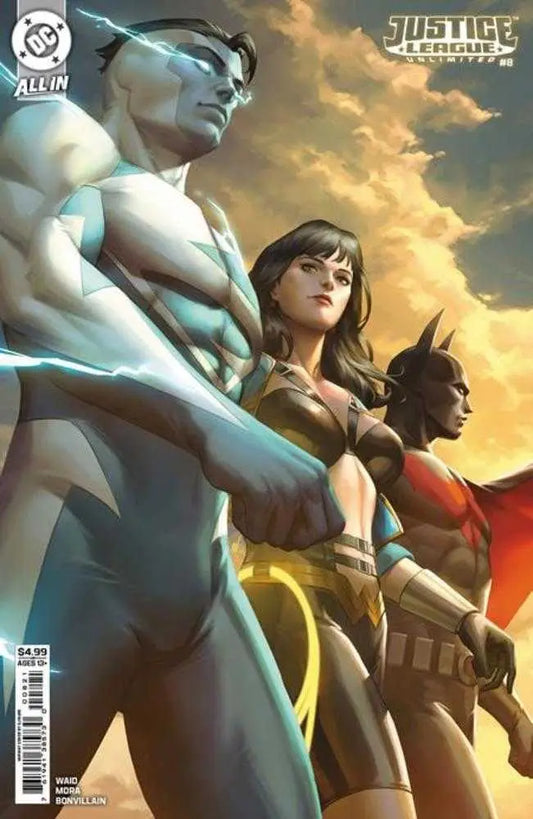 Justice League Unlimited comic book cover Justice League Unlimited variant card stock