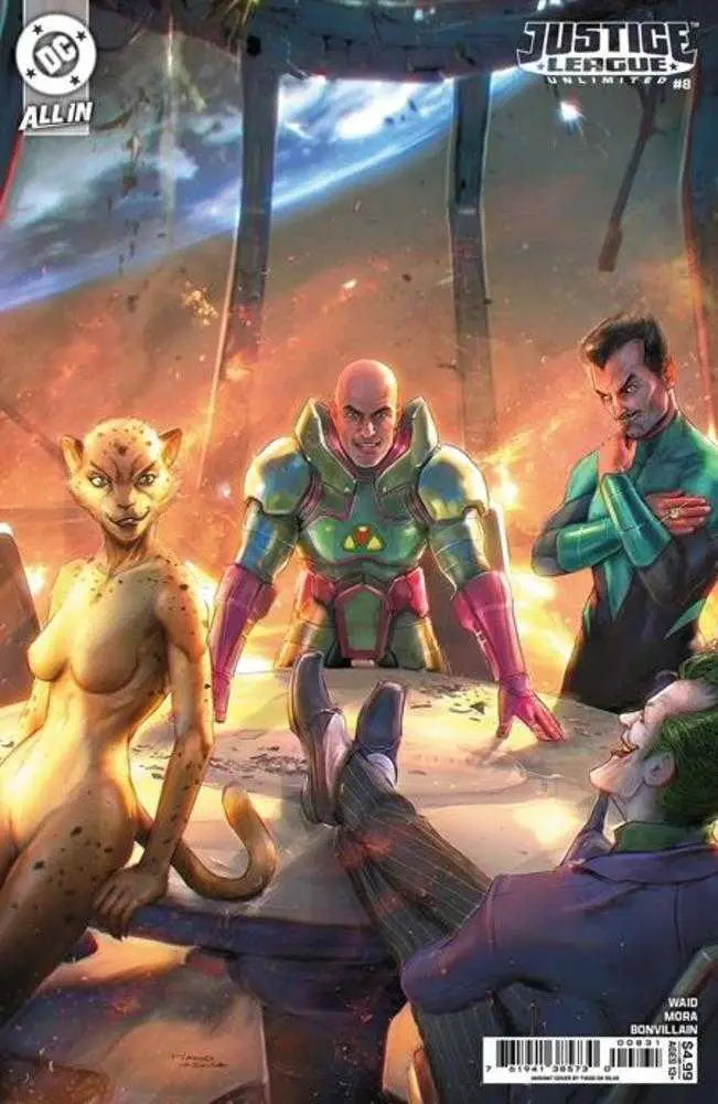 Justice League Unlimited comic book cover featuring Justice League Unlimited characters