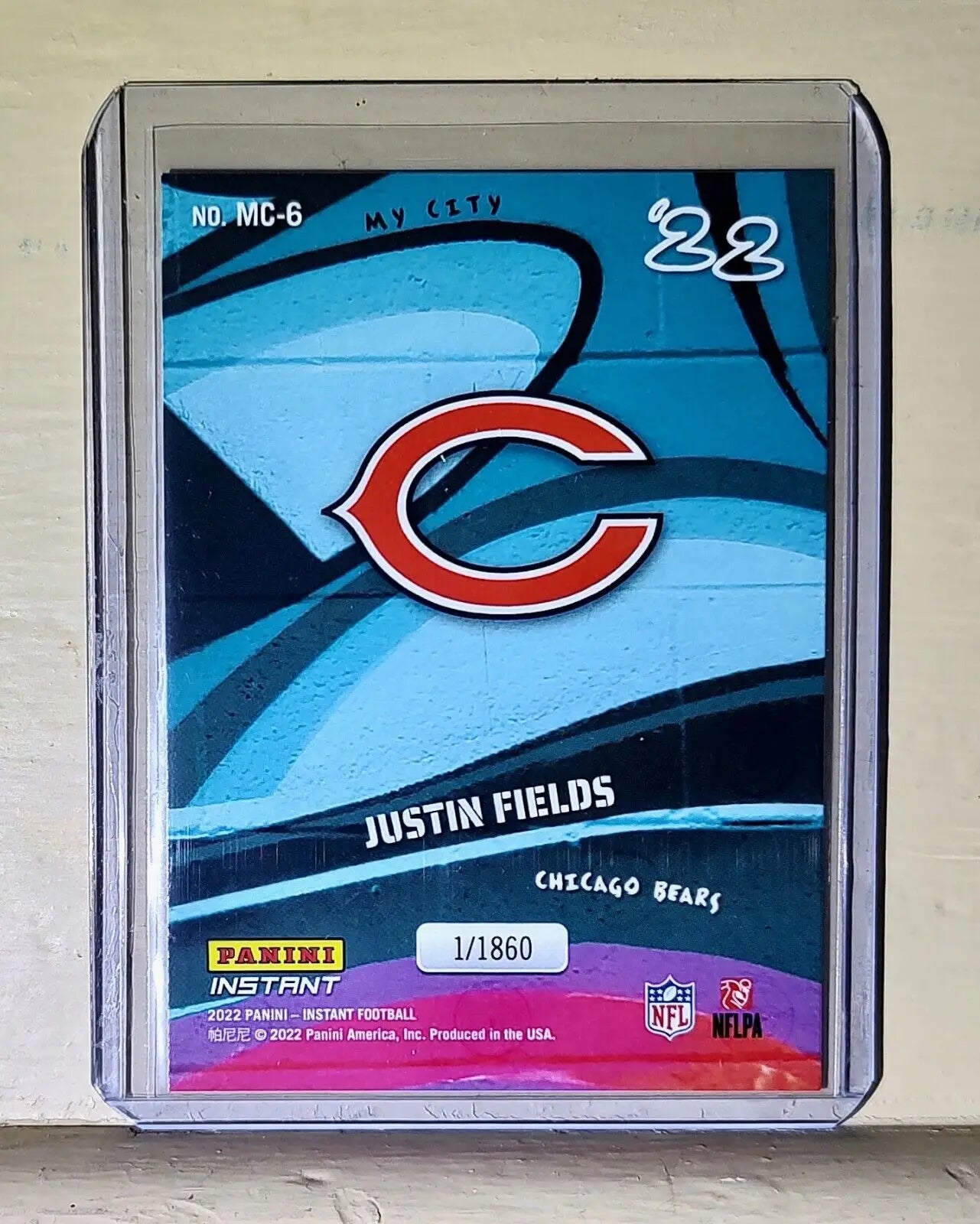 Justin Fields 2022 Panini NFL MyCity #6 Football Card 1/1860 - Football Card Single