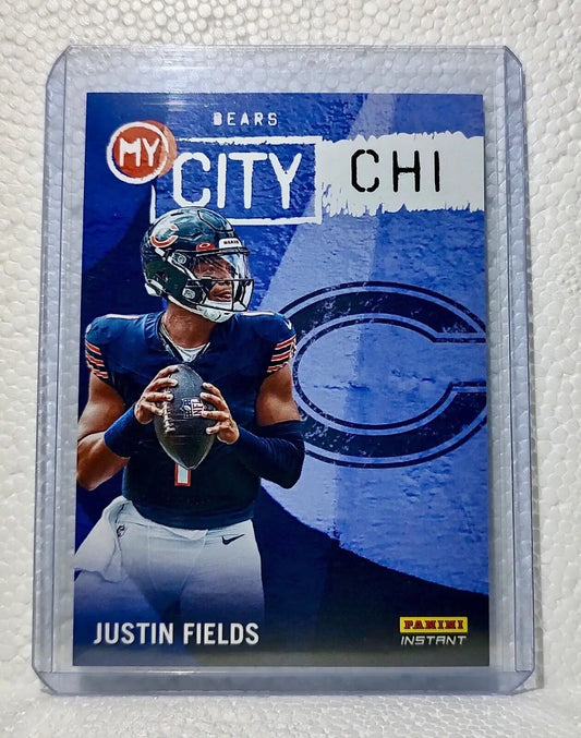Justin Fields 2023 Panini NFL #21 My City Football Card Chicago Bears 1/344 - Football Card Single