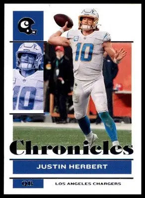 Justin Herbert 2021 Panini Chronicles #68 Los Angeles Chargers - Football Card Single
