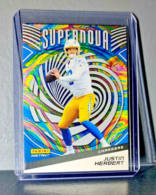 Justin Herbert 2021 Panini NFL Instant Supernova #12 Football Card 1 of 3357 - Football Card Single