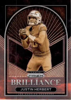 Justin Herbert - 2022 Panini Prizm - #B-7 - Brilliance Football - Football Card Single