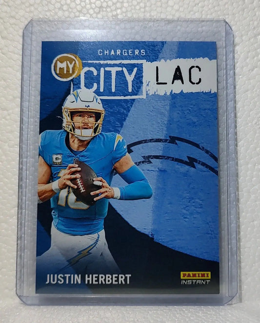 Justin Herbert 2023 Panini NFL #16 My City Football Card Chargers 1/344 - Football Card Single