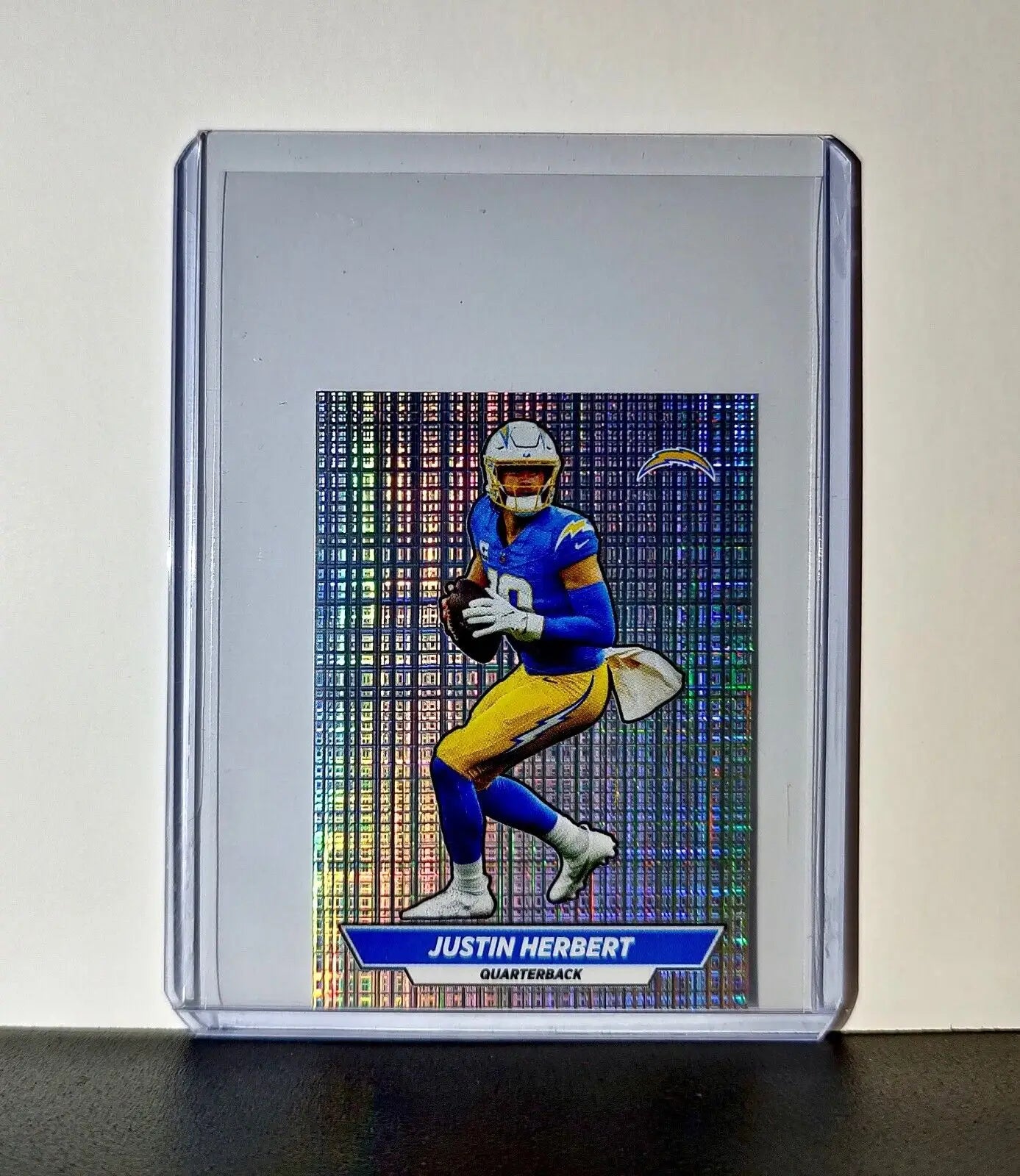 Justin Herbert 2024 Panini NFL Sticker #296 Foil Los Angeles Chargers
