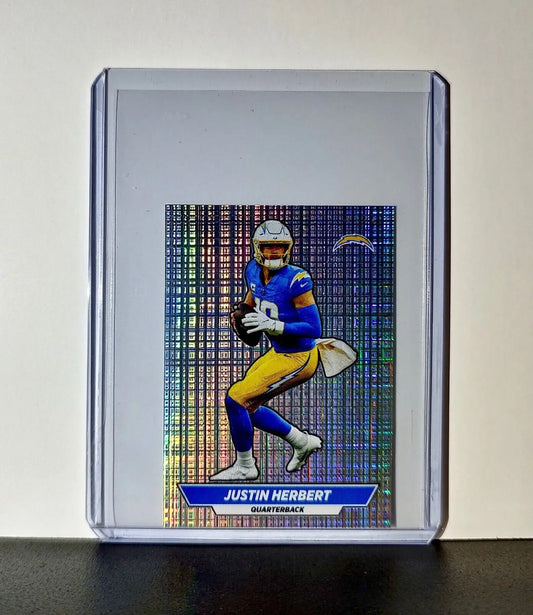 Justin Herbert 2024 Panini NFL Sticker #296 Foil Los Angeles Chargers - Football Card Single