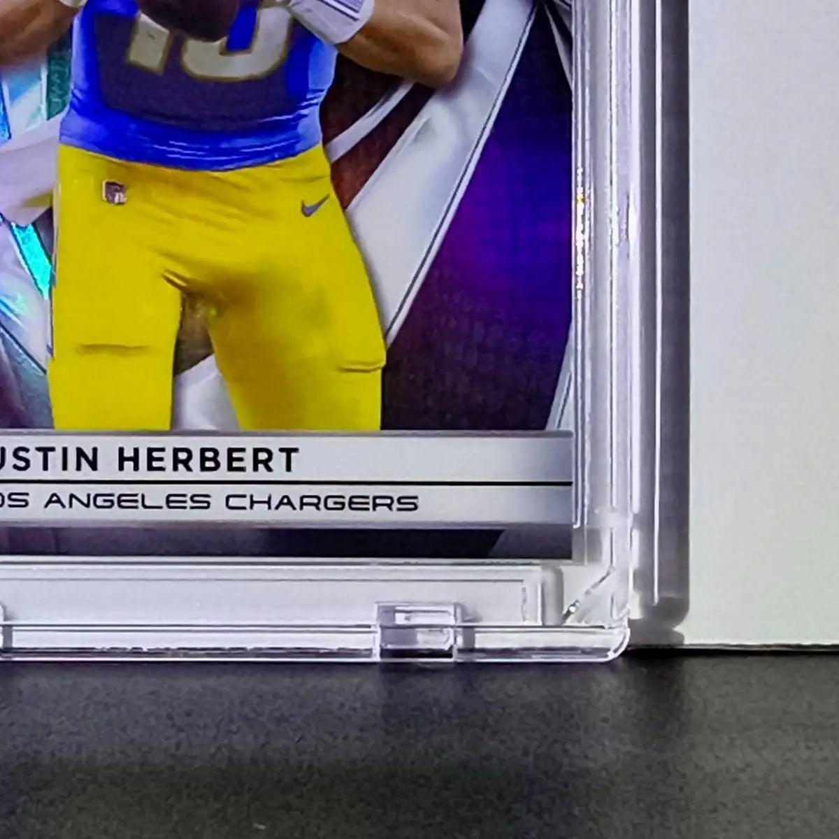 Justin Herbert 2025 NFL Topps Chrome Black #56 Silver Refractor Card 12/299 - Football Card Single