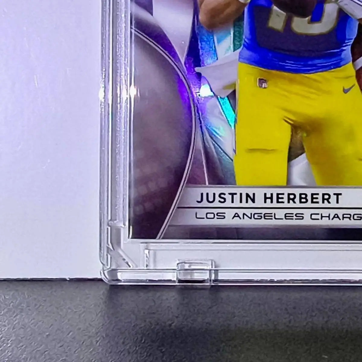Justin Herbert 2025 NFL Topps Chrome Black #56 Silver Refractor Card 12/299 - Football Card Single