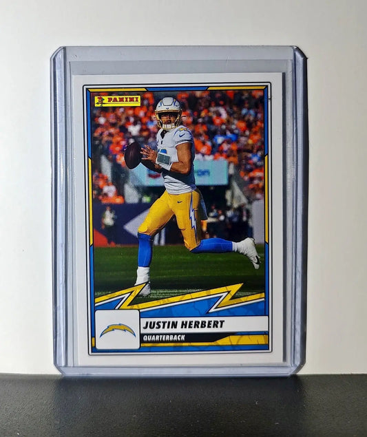 Justin Herbert 2025 Panini NFL #6 Sticker Card Los Angeles Chargers - Football Card Single