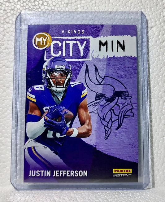 Justin Jefferson 2023 Panini NFL #24 My City Football Card Vikings 1/344 - Football Card Single