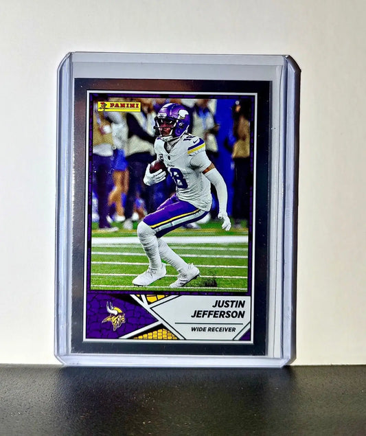 Justin Jefferson 2024 Panini NFL #20 Foil Sticker Card Minnesota Vikings - Football Card Single
