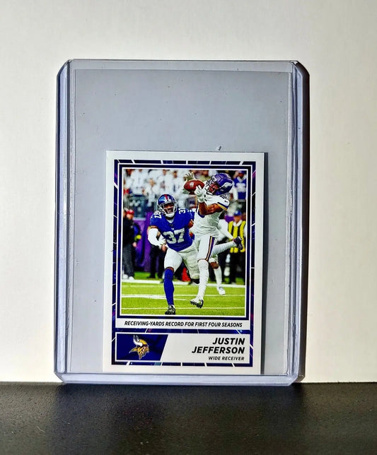 Justin Jefferson 2024 Panini NFL Sticker #25 Minnesota Vikings - Football Card Single