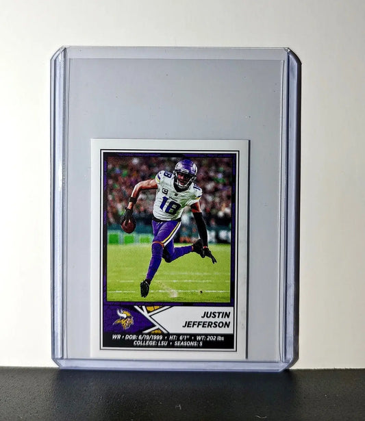 Justin Jefferson 2024 Panini NFL Sticker #413 Minnesota Vikings - Football Card Single