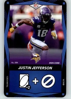 Justin Jefferson - 2024 UNO Elite Core Edition - Blue - #084 - Football - Football Card Single