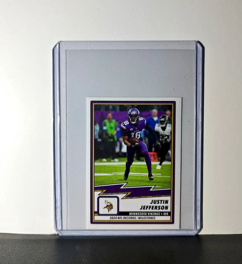 Justin Jefferson 2025 Panini NFL #25 Record/Milestone Sticker - Other