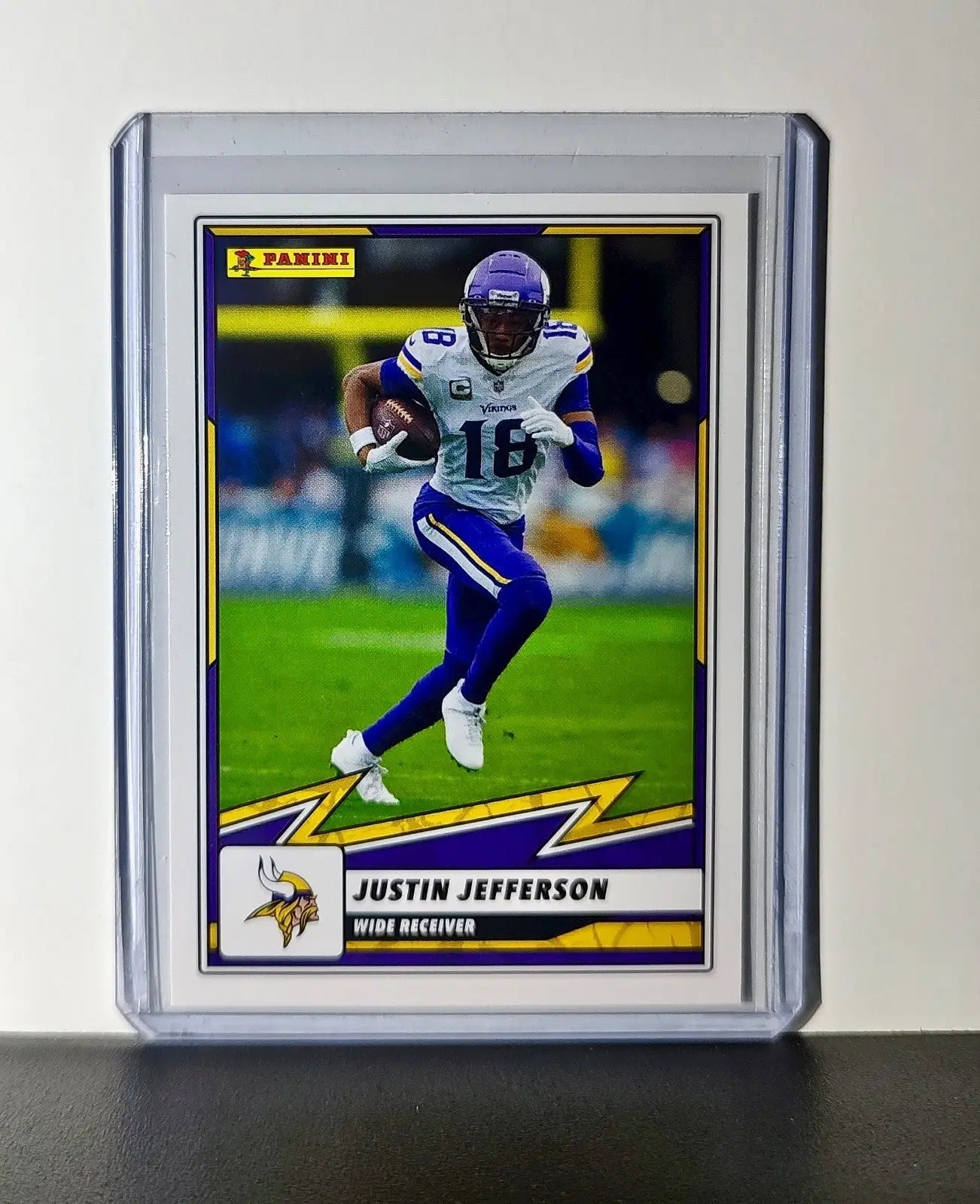 Justin Jefferson 2025 Panini NFL #29 Sticker Card Minnesota Vikings