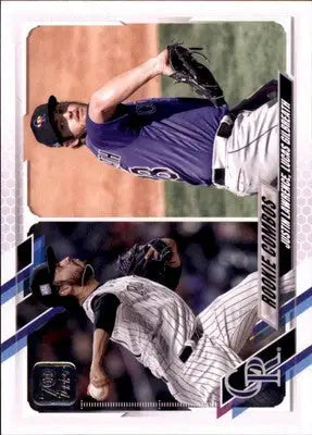 Justin Lawrence / Lucas Gilbreath RCOM Rookie 2021 Topps Update #US141 Rockies - Baseball Card Single