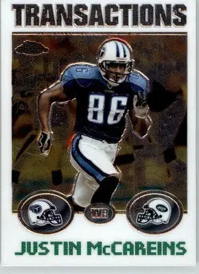 Justin McCareins - 2004 Topps Chrome - #3 - Football - Football Card Single
