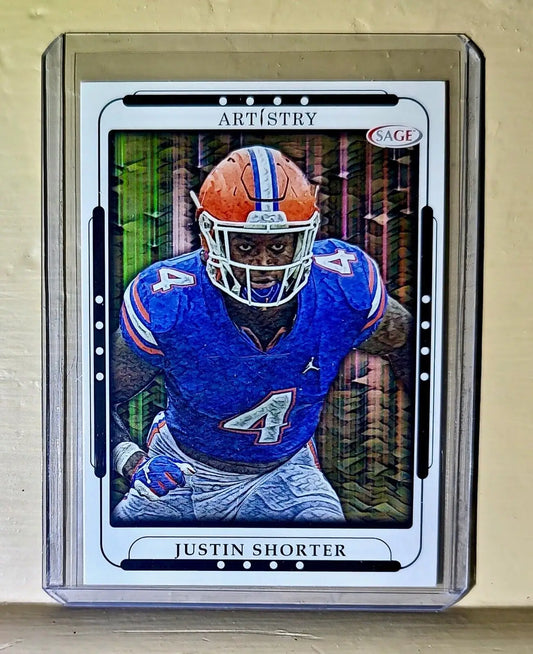 Justin Shorter 2023 SAGE NFL Artistry Football #73 Card