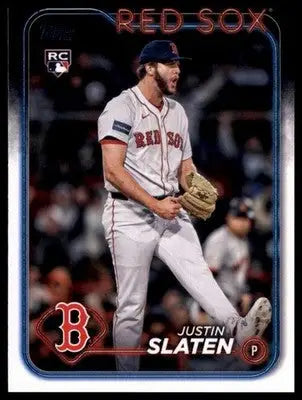 Justin Slaten Rookie 2024 Topps Update #US178 Boston Red Sox - Baseball Card Single