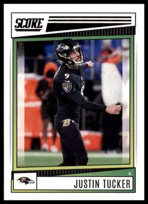 Justin Tucker 2022 Score #188 Baltimore Ravens - Football Card Single