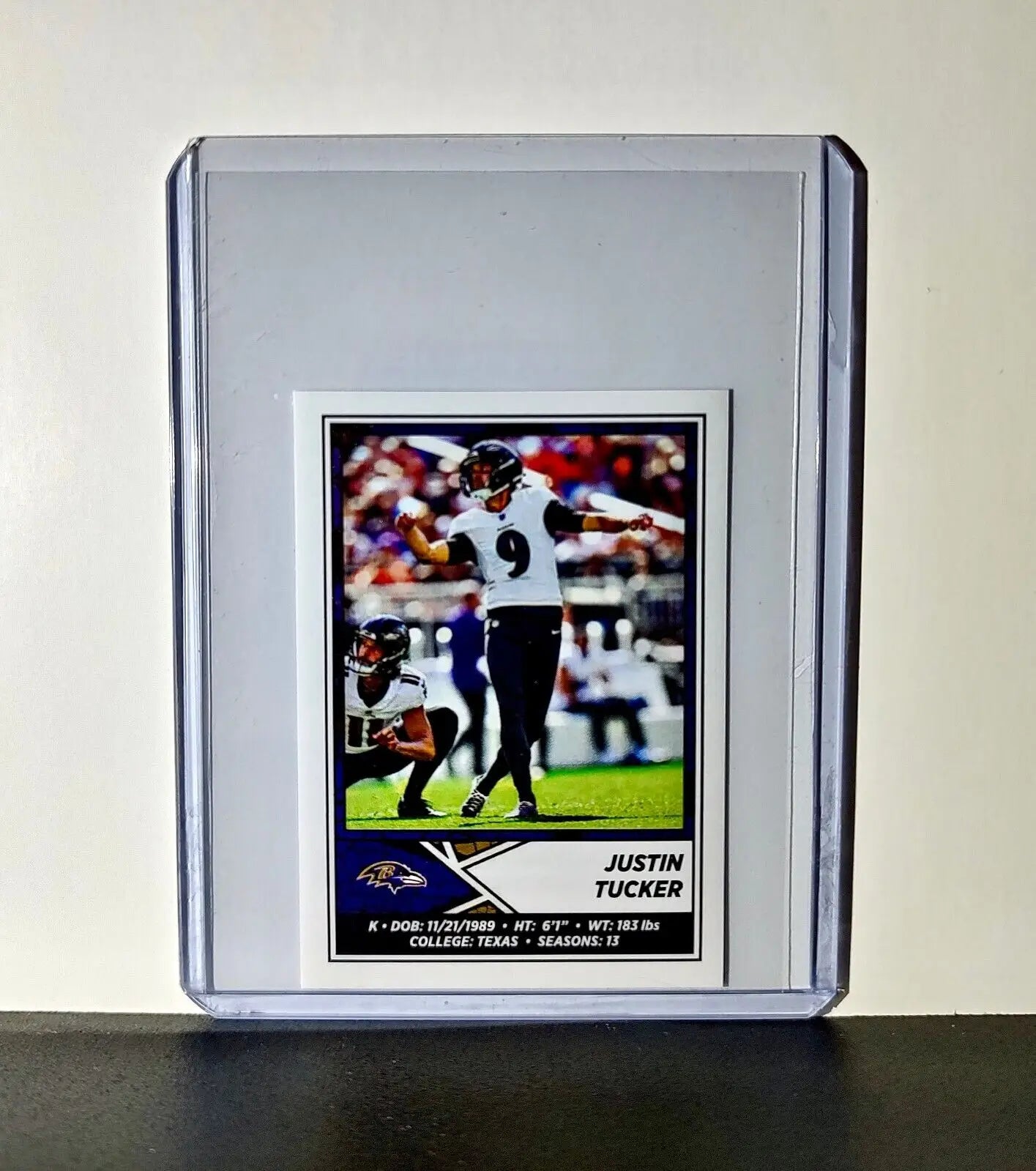 Justin Tucker 2024 Panini NFL Sticker #119 Baltimore Ravens
