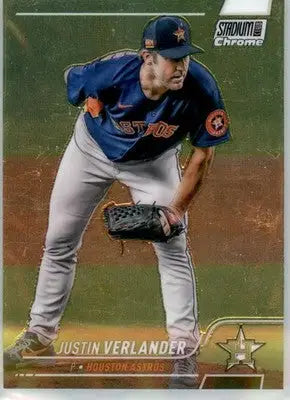 Justin Verlander - 2022 Stadium Club Chrome - #288 - Baseball - Baseball Card Single