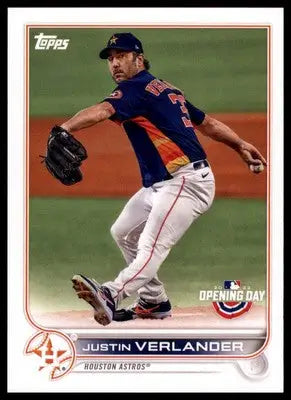 Justin Verlander 2022 Topps Opening Day #103 Houston Astros - Baseball Card Single