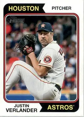 Justin Verlander - 2023 Topps Heritage - #645 - Baseball - Baseball Card Single