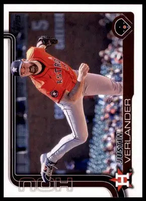 Justin Verlander 2025 Topps #118 Houston Astros - Baseball Card Single