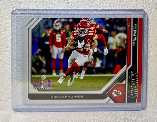 Justin Watson 2023 Panini NFL Superbowl Champions #10 Card Kansas City Chiefs - Football Card Single