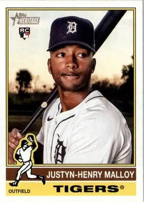 Justyn-Henry Malloy - 2025 Topps Heritage - #305 - RC Baseball - Baseball Card Single